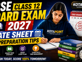 CBSE CLASS12 BOARD EXAM 2027 DATE SHEET