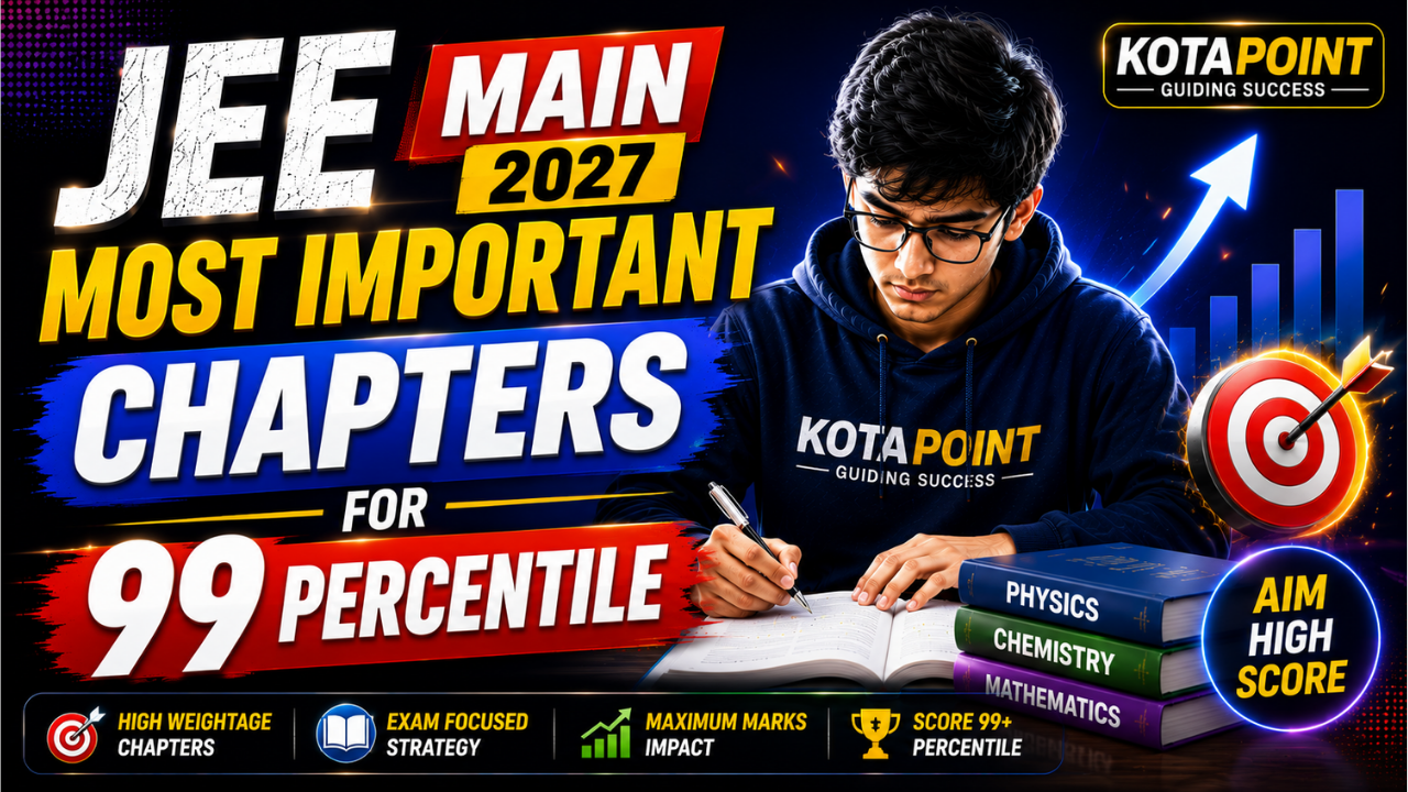 JEE Main 2027 Most Important Chapters for 99 Percentile 25 JEE Main 2027 Most Important Chapters for 99 Percentile