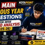 JEE Main Previous Year Questions Chapter wise Detailed Analysis 2025 26