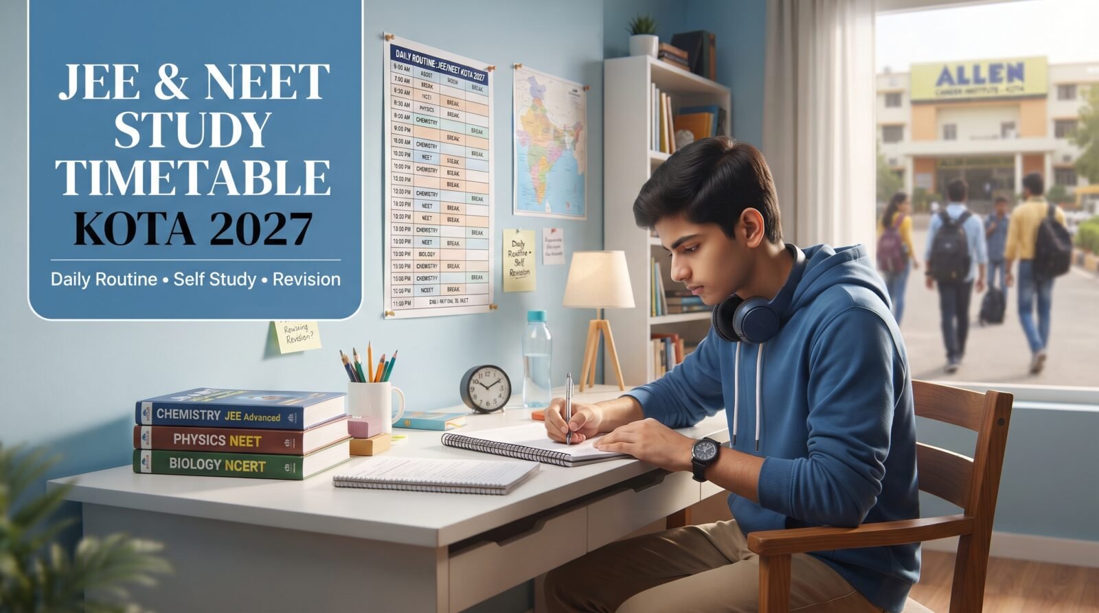 Kota Coaching vs Online Coaching for JEE & NEET 2027: Which Option Should You Choose? 25 Common Study Timetable Mistakes