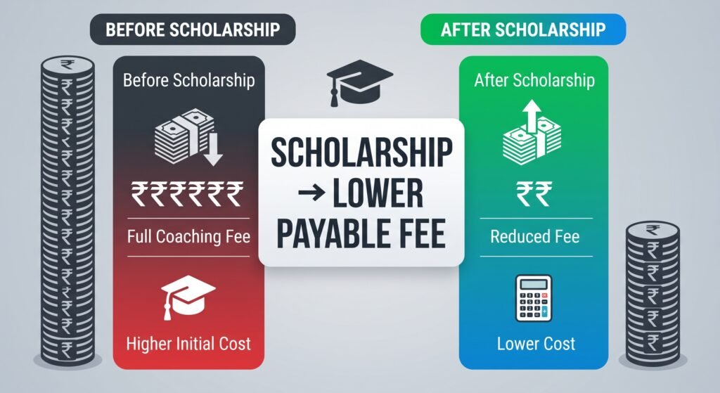 Kota Coaching Scholarship 2027: Complete Guide for JEE & NEET Students 31 How Much Can Scholarship Reduce Coaching Fees